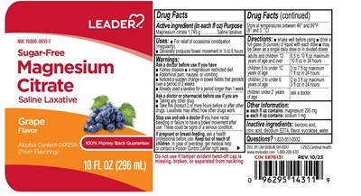 Leader Magnesium Citrate Grape (Leader Magnesium Citrate Grape)